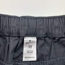 Load image into Gallery viewer, Boys Urban Supply, dark grey cotton pants, elasticated, Inside leg: 64.5cm, EUC, size 12,  