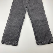 Load image into Gallery viewer, Boys Pumpkin Patch, dark denim jeans adjustable, Inside leg: 40cm, small marks upper back, FUC, size 4,  