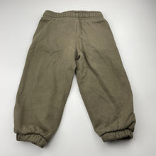 Load image into Gallery viewer, Boys Target, khaki fleece lined track pants, Inside leg: 31.5cm, FUC, size 2,  