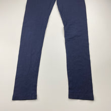 Load image into Gallery viewer, Girls Brilliant Basics, navy stretchy leggings, Inside leg: 61cm, EUC, size 12,  