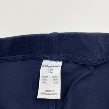 Load image into Gallery viewer, Girls Brilliant Basics, navy stretchy leggings, Inside leg: 61cm, EUC, size 12,  