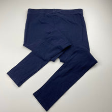 Load image into Gallery viewer, Girls Brilliant Basics, navy stretchy leggings, Inside leg: 61cm, EUC, size 12,  