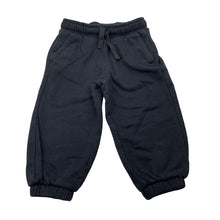 Load image into Gallery viewer, Unisex Target, black fleece lined track pants, Inside leg: 30.5cm, GUC, size 2,  
