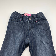 Load image into Gallery viewer, Girls Old Navy, thick fleece lined denim pants, adjustable, Inside leg: 30.5cm, GUC, size 2,  