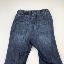 Load image into Gallery viewer, Girls Old Navy, thick fleece lined denim pants, adjustable, Inside leg: 30.5cm, GUC, size 2,  