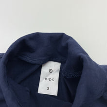 Load image into Gallery viewer, Unisex Target, navy stretchy skivvy / long sleeve top, EUC, size 2,  
