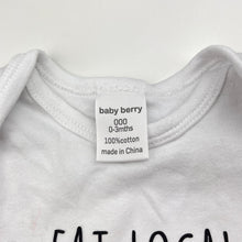 Load image into Gallery viewer, Unisex Baby Berry, cotton bodysuit / romper, GUC, size 000,  