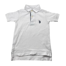 Load image into Gallery viewer, Boys US Polo Assn, white cotton polo shirt top, FUC, size 2,  