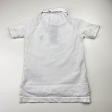 Load image into Gallery viewer, Boys US Polo Assn, white cotton polo shirt top, FUC, size 2,  