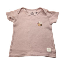 Load image into Gallery viewer, Girls H&amp;M, waffle organic cotton tee / top, GUC, size 000,  