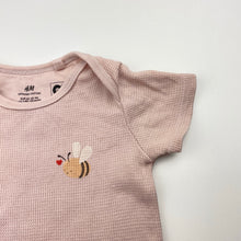 Load image into Gallery viewer, Girls H&amp;M, waffle organic cotton tee / top, GUC, size 000,  