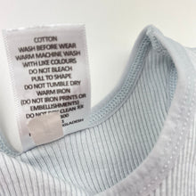 Load image into Gallery viewer, Unisex Target, ribbed organic cotton singlet top, EUC, size 000,  