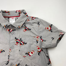 Load image into Gallery viewer, Boys B&amp;L , Christmas cotton short sleeve shirt, GUC, size 5,  