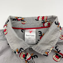 Load image into Gallery viewer, Boys B&amp;L , Christmas cotton short sleeve shirt, GUC, size 5,  