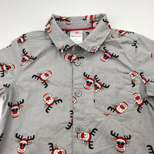 Load image into Gallery viewer, Boys B&amp;L , Christmas cotton short sleeve shirt, GUC, size 5,  