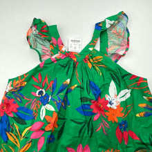 Load image into Gallery viewer, Girls Crew Cuts, cotton lined colourful floral summer dress, NEW, size 10, L: 71cm