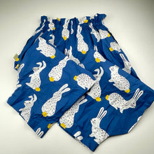 Load image into Gallery viewer, Girls Poco Blush, lightweight cotton loose fit pants, elasticated, Inside leg: 49cm, EUC, size 12,  