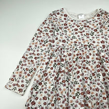 Load image into Gallery viewer, Girls Target, floral cotton long sleeve dress, FUC, size 5, L: 56cm