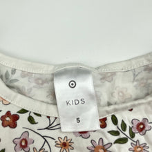 Load image into Gallery viewer, Girls Target, floral cotton long sleeve dress, FUC, size 5, L: 56cm