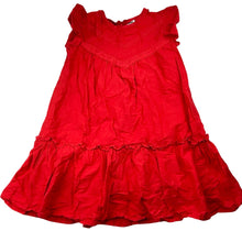 Load image into Gallery viewer, Girls Anko, lined red cotton dress, EUC, size 6, L: 58cm