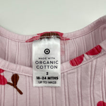 Load image into Gallery viewer, Girls Target, organic cotton blend casual dress, GUC, size 2, L: 44cm