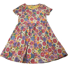 Load image into Gallery viewer, Girls Anko, colourful floral cotton casual dress, GUC, size 7, L: 59cm