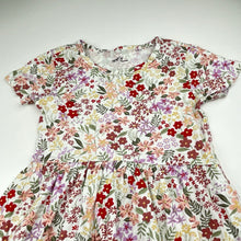 Load image into Gallery viewer, Girls Anko, floral cotton casual dress, GUC, size 6, L: 57cm