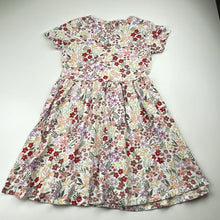 Load image into Gallery viewer, Girls Anko, floral cotton casual dress, GUC, size 6, L: 57cm
