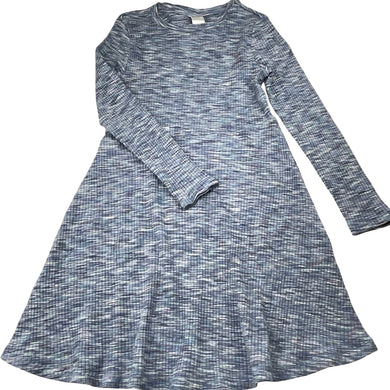 Girls Anko, ribbed stretchy long sleeve dress, EUC, size 8, L: 67cm