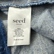 Load image into Gallery viewer, Girls Seed, denim long sleeve dress, GUC, size 10, L: 69cm