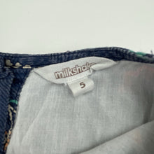 Load image into Gallery viewer, Girls Milkshake, lined floral cotton long sleeve dress, GUC, size 5, L: 60cm