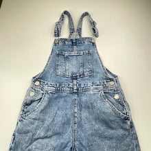 Load image into Gallery viewer, Girls H&amp;M, stretch denim overalls / dungarees, Inside leg: 60cm, GUC, size 10,  