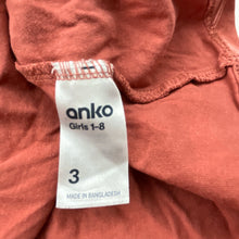 Load image into Gallery viewer, Girls Anko, cotton casual long sleeve dress, EUC, size 3, L: 46cm