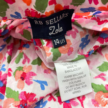 Load image into Gallery viewer, Girls RB Sellars, Zola lightweight floral cotton dress, EUC, size 14, L: 86cm