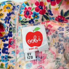 Load image into Gallery viewer, Girls Oobi, colourful floral cotton dress, GUC, size 8, L: 65cm
