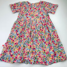 Load image into Gallery viewer, Girls Oobi, colourful floral cotton dress, GUC, size 8, L: 65cm