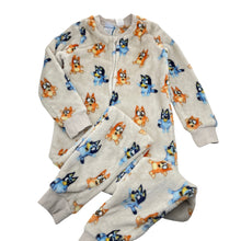 Load image into Gallery viewer, Unisex Bluey, fleece sleepsuit / pyjamas, GUC, size 6,  
