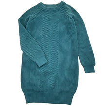 Load image into Gallery viewer, Girls GAP, chunky knit cotton sweater dress, GUC, size 10, L: 66cm