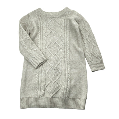 Girls Anko, soft feel knit long sleeve dress, EUC, size 3, L: 52cm