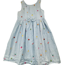 Load image into Gallery viewer, Girls H&amp;M, lightweight cotton summer dress, fruit, GUC, size 7, L: 67cm