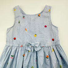 Load image into Gallery viewer, Girls H&amp;M, lightweight cotton summer dress, fruit, GUC, size 7, L: 67cm