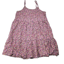Load image into Gallery viewer, Girls Target, floral viscose / linen summer dress, GUC, size 10, L: 70cm
