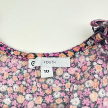 Load image into Gallery viewer, Girls Target, floral viscose / linen summer dress, GUC, size 10, L: 70cm