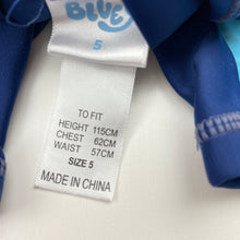 Load image into Gallery viewer, Unisex Bluey, all-in-one rashie suit / surf suit, GUC, size 5,  