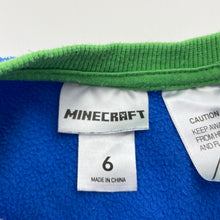 Load image into Gallery viewer, Boys MOJANG, Minecraft fleece sleepsuit / pyjamas, GUC, size 6,  