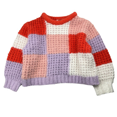 Girls Eve Girl, chunky knit fluffy sweater / jumper, GUC, size 8,  