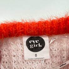 Load image into Gallery viewer, Girls Eve Girl, chunky knit fluffy sweater / jumper, GUC, size 8,  