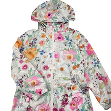 Load image into Gallery viewer, Girls Next, cotton lined floral spray jacket / coat, L: 54cm, EUC, size 6,  