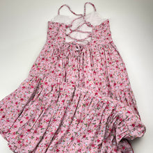 Load image into Gallery viewer, Girls A Little Lacey, cotton lined floral maxi dress, EUC, size 12, L: 102cm