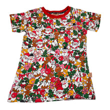 Load image into Gallery viewer, Girls KIP &amp; CO, organic cotton Christmas pyjama top, GUC, size 11-12,  